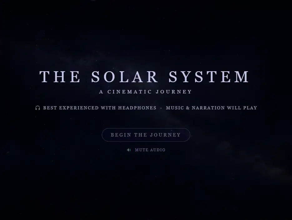 Space website preview